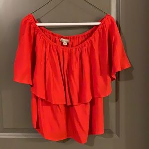 Anthropologie Off Shoulder Ruffle Top - S